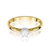 Pierścionek W0133 Diament Laboratoryjny 0,15ct żółte złoto