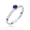 Pierścionek W0459 Szafir 0,15ct białe złoto