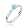 Pierścionek W0459 Topaz Swiss 0,15ct białe złoto