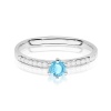 Pierścionek W0459 Topaz Swiss 0,15ct białe złoto