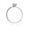 Pierścionek W0459 Topaz Swiss 0,15ct białe złoto