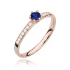 Pierścionek W0459 Szafir 0,15ct różowe złoto