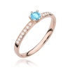 Pierścionek W0459 Topaz Swiss 0,15ct różowe złoto