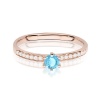 Pierścionek W0459 Topaz Swiss 0,15ct różowe złoto