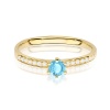 Pierścionek W0459 Topaz Swiss 0,15ct żółte złoto