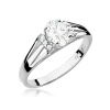 Pierścionek W0005 Diament laboratoryjny 0,40ct białe złoto