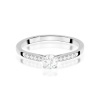 Pierścionek W0668 z diamentami laboratoryjnymi białe złoto