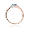 Pierścionek W0346B Topaz Swiss 0,25ct różowe złoto