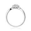 Pierścionek W0072 Diament laboratoryjny 0,10ct białe złoto