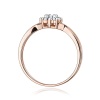 Pierścionek W0072 Diament laboratoryjny 0,10ct różowe złoto