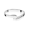 Pierścionek W0160 Diament Laboratoryjny 0,13ct białe złoto