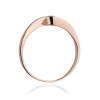 Pierścionek W0160 Diament Laboratoryjny 0,13ct różowe złoto