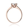 Pierścionek W0447 Diament Laboratoryjny 0,20ct różowe złoto