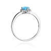 Pierścionek W0455 Topaz Swiss 0,90ct białe złoto