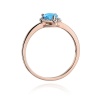 Pierścionek W0455 Topaz Swiss 0,90ct różowe złoto
