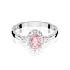 Pierścionek W0312 Diament laboratoryjny różowy 0,50ct białe złoto