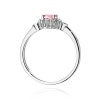 Pierścionek W0312 Diament laboratoryjny różowy 0,50ct białe złoto