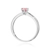 Pierścionek W0553 Diament Laboratoryjny różowy 0,50ct białe złoto