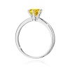 Pierścionek W0553 Diament Laboratoryjny żółty 1,00ct białe złoto