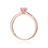 Pierścionek W0553 Diament Laboratoryjny różowy 0,50ct różowe złoto