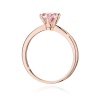 Pierścionek W0553 Diament Laboratoryjny różowy 1,00ct różowe złoto