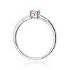 Pierścionek W0685 Diament laboratoryjny różowy 0,50ct białe złoto