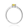 Pierścionek W0685 Diament laboratoryjny żółty 0,50ct białe złoto