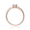 Pierścionek W0685 Diament laboratoryjny różowy 0,50ct różowe złoto