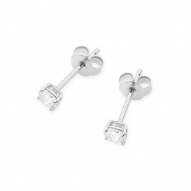 Kolczyki K0583 Diament Laboratoryjny 2 x 0.30ct białe złoto