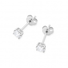 Kolczyki K0583 Diament Laboratoryjny 2 x 0.50ct białe złoto