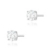Kolczyki K0583 Diament Laboratoryjny 2 x 1.00ct białe złoto