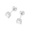 Kolczyki K0583 Diament Laboratoryjny 2 x 1.00ct białe złoto
