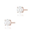 Kolczyki K0583 Diament Laboratoryjny 2 x 1.00ct różowe złoto