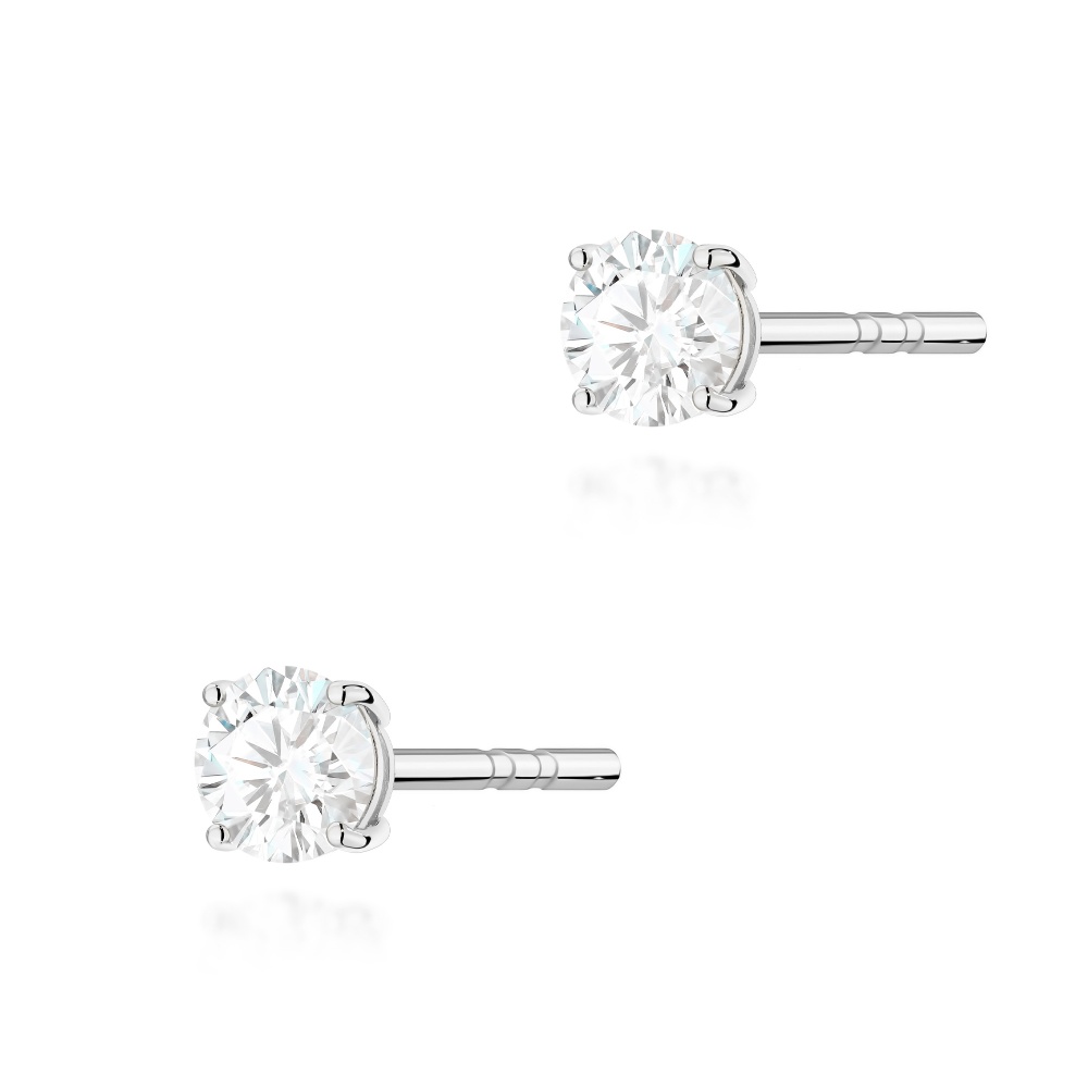 Kolczyki K0583 Diament 2 x 0.15ct białe złoto