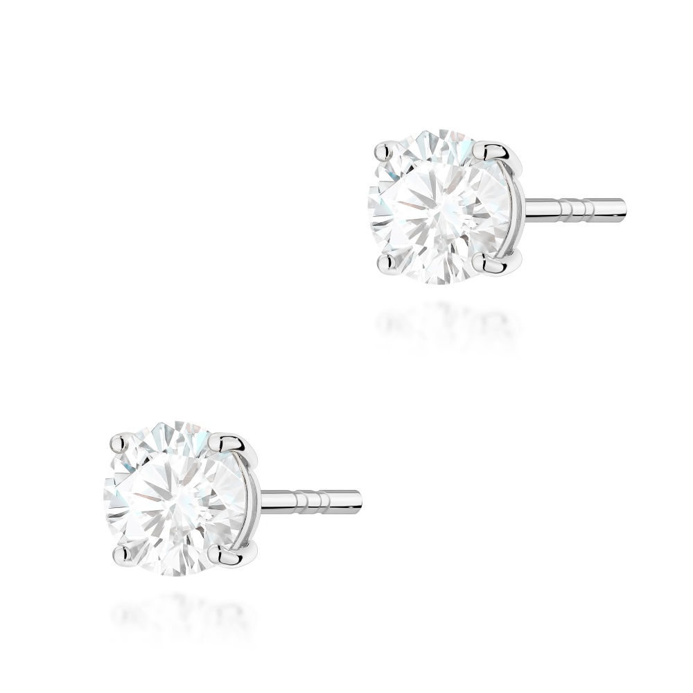 Kolczyki K0583 Diament 2 x 0.70ct białe złoto