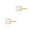Kolczyki K0583 Diament 2 x 0.50ct żółte złoto