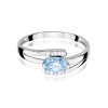 Pierścionek W0119 Diament Laboratoryjny niebieski 0,50ct białe złoto