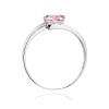 Pierścionek W0119 Diament Laboratoryjny różowy 0,50ct białe złoto