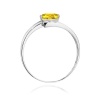 Pierścionek W0119 Diament Laboratoryjny żółty 0,50ct białe złoto