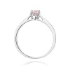 Pierścionek W0295 Diament Laboratoryjny różowy 0,15ct białe złoto