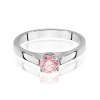 Pierścionek W0544 Diament Laboratoryjny różowy 0,50ct białe złoto