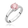 Pierścionek W0544 Diament Laboratoryjny różowy 1,00ct białe złoto