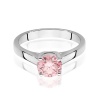 Pierścionek W0544 Diament Laboratoryjny różowy 1,00ct białe złoto