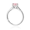 Pierścionek W0544 Diament Laboratoryjny różowy 1,00ct białe złoto