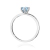 Pierścionek W0535 Diament Laboratoryjny niebieski 0,50ct białe złoto