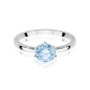 Pierścionek W0535 Diament Laboratoryjny niebieski 1,00ct białe złoto