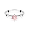 Pierścionek W0535 Diament Laboratoryjny różowy 0,50ct białe złoto