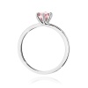 Pierścionek W0535 Diament Laboratoryjny różowy 0,50ct białe złoto