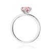Pierścionek W0535 Diament Laboratoryjny różowy 1,00ct białe złoto