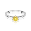 Pierścionek W0535 Diament Laboratoryjny żółty 0,50ct białe złoto